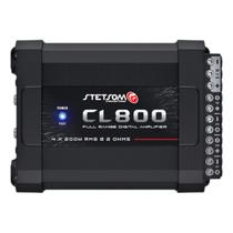 Módulo Stetsom Amplificador Combat CL800.4 800W RMS 2 Ohms 4 Canais Full Range RCA Bridge Preto Som Automotivo Módulo Stetsom Amplificador Combat CL800.4 800W RMS 2 Ohms 4 Canais Full Range RCA Bridge Preto Som Automotivo