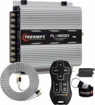 Modulo Taramps 390wrms Tl 1500 3c, Sub, Rca 5mt, Controle Longa Distância
