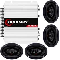Modulo Taramps Ts400 400w 4 Canais 2 Ohms e 4 Falante 6x9 Jbl