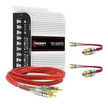 Módulo Taramps TS400x4 400w 4 Canais + 1 RCA 1 Metro Blindado + 2 Cabo Y Blindado