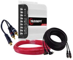 Módulo Taramps TS400x4 Entrada Fio e RCA + Cabo Bateria 6mm 5 Metros + Cabo RCA 5 Metros + Cabo Y