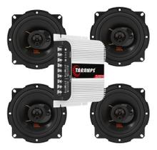 Módulo Taramps TS400x4 Fio + 4 Alto Falantes 5 JBL FLEX4 5TRFX55 - 220 Watts Rms Módulo Taramps TS400x4 Fio + 4 Alto Falantes 5 JBL FLEX4 5TRFX55 - 220 Watts Rms