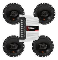 Módulo Taramps TS400x4 Fio + 4 Alto Falantes 6 JBL FLEX4 6TRFX55 - 220 Watts Rms