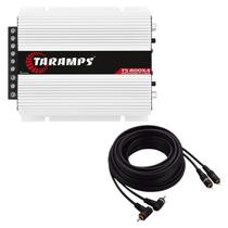 Módulo Taramps Ts800x4 2 Ohms + 2 Cabos Rca 5mts Módulo Taramps Ts800x4 2 Ohms + 2 Cabos Rca 5mts