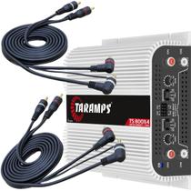 Módulo Taramps TS800x4 2 Ohms + 2 Cabos RCA KX3 1,5 Metros Módulo Taramps TS800x4 2 Ohms + 2 Cabos RCA KX3 1,5 Metros