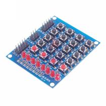 Modulo teclado com botoes 4x4 + 4 separados + leds