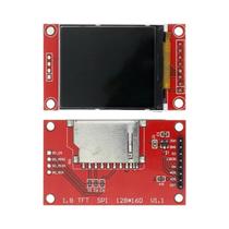 Módulo TFT LCD Full Color IPS SPI HD 7P 65K Cores 80x160 Para Arduino 096 13 144 177 18 24 28