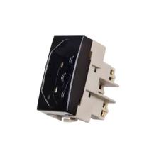 Módulo Tomada 10a 250v Padrão 2P+T Sleek Preto Margirius