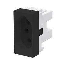Modulo Tomada 10A 3 Pinos Fame Habitat Black Modulo Tomada 10A 3 Pinos Fame Habitat Black