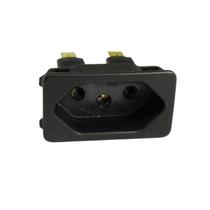 Modulo Tomada 10a Amperes Preto Fêmea 3 Pinos Modulo Tomada 10a Amperes Preto Fêmea 3 Pinos