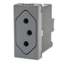 Modulo Tomada 10A Fundo Movel Pial Plus+ Legrand Cinza 615041CZ Modulo Tomada 10A Fundo Movel Pial Plus+ Legrand Cinza 615041CZ