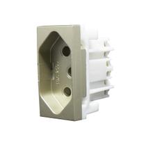 Módulo Tomada 10A Inova Pro Class Champagne 85409 Alumbra