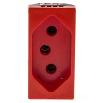 Modulo Tomada 10A Pial Plus+ Legrand Vermelho 615039VM