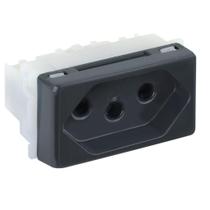 Módulo Tomada 10A - Tramontina Liz Grafite - Tlg048 Módulo Tomada 10A - Tramontina Liz Grafite - Tlg048