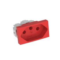 Módulo Tomada 10A Vermelho Dubai Enerbras