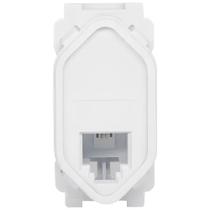 Módulo Tomada 2 Fios RJ11 Branco - RVB-1200/6 - RAVENNA