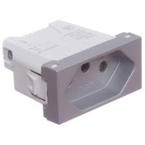 Módulo Tomada 2 Pinos + Terra 10 Amperes 250 Volts Alumínio Orion S70202174 Schneider Modulo Tom Módulo Tomada 2 Pinos + Terra 10 Amperes 250 Volts Alumínio Orion S70202174 Schneider Modulo Tom