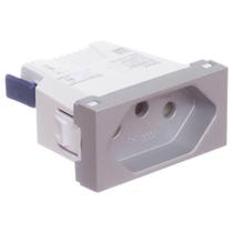 Módulo Tomada 2 Pinos + Terra 10 Amperes 250 Volts Borne Automático Alumínio Orion S70205174 Sch Módulo Tomada 2 Pinos + Terra 10 Amperes 250 Volts Borne Automático Alumínio Orion S70205174 Sch