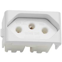 Módulo Tomada 2 Pinos + Terra 10 Amperes 250 Volts Branco Lunare - PRM4721 - SCHNEIDER Módulo Tomada 2 Pinos + Terra 10 Amperes 250 Volts Branco Lunare - PRM4721 - SCHNEIDER