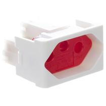 Módulo Tomada 2 Pinos + Terra 20 Amperes 250 Volts Vermelho Fosco E Branco Lunare Prm4741 Schnei Módulo Tomada 2 Pinos + Terra 20 Amperes 250 Volts Vermelho Fosco E Branco Lunare Prm4741 Schnei