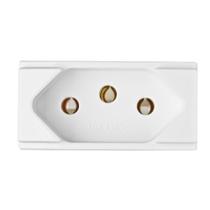 Módulo Tomada 2 Pólos + Terra 10A Duale Up Branco Módulo Tomada 2 Pólos + Terra 10A Duale Up Branco