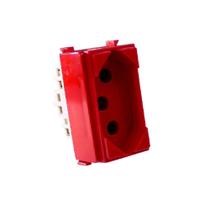 Modulo Tomada 20a 250v Vermelha I9 95142 - Ilumi