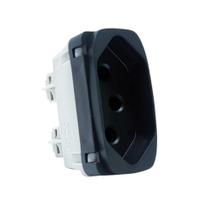 Módulo Tomada 20A 2P+T Preto Gracia 85361 Alumbra