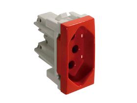 Módulo Tomada 20A 2p+T Vermelha Inova Pro 85022 Alumbra