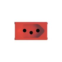 Modulo Tomada 20A 3 Pinos Vermelho Soprano Siemens Ilus