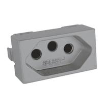 Modulo Tomada 20A - Dicompel Ekron Cinza Modulo Tomada 20A - Dicompel Ekron Cinza