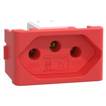 Módulo Tomada 20A S401119 Vemelho Lunare Up Schneider