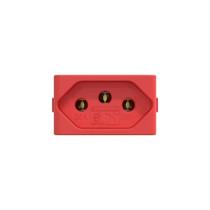 Módulo Tomada 20A S401119 Vermelho Fosco Lunare Up Schneider Módulo Tomada 20A S401119 Vermelho Fosco Lunare Up Schneider