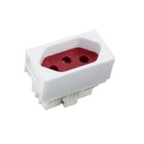 Módulo Tomada 20a Vermelha - Linha Slim - Ilumi