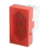 Modulo Tomada 20A Vermelho Fame Evidence/Modulare/Blanc+