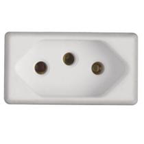 Modulo Tomada 2P+T 10A 250 V PVC Branco LIZ TRAMONTINA Modulo Tomada 2P+T 10A 250 V PVC Branco LIZ TRAMONTINA