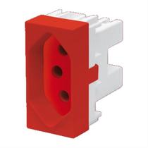 Módulo Tomada 2p+t 10a 250 Volts Elegance Vermelha - 2349 - Fame Tomada 2p+t 10a Vermelha Elegance Fame Módulo Tomada 2p+t 10a 250 Volts Elegance Vermelha - 2349 - Fame Tomada 2p+t 10a Vermelha Elegance Fame