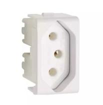 Módulo Tomada 2P+T 10A 250V Brava Duale Up Iriel Soprano Branco Módulo Tomada 2P+T 10A 250V Brava Duale Up Iriel Soprano Branco