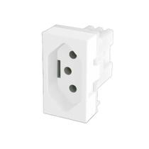 Módulo Tomada 2p+t 10a/250v~ Evidence / Modulare / Blanc Mais Fame