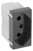 Módulo Tomada 2P+T 10A 250V Simon 35 Preto Grafite Módulo Tomada 2P+T 10A 250V Simon 35 Preto Grafite