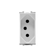 Modulo Tomada 2P+T 10A Antichoque Branco Polar Step 2Cla413600N1104 Abb