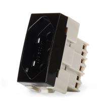 Módulo Tomada 2P+T 10A Ebony Margirius 16818