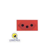 Modulo tomada 2p+t 10a vermelha ilus siemens