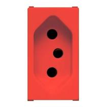 Modulo Tomada 2P+T 20 Amperes 250 Volts Vermelha Linha Ilus 5UB99008 - SOPRANO