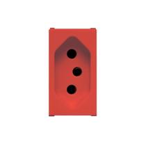 Modulo Tomada 2P+T 20 Amperes 250 Volts Vermelha Linha Ilus 5UB99008 - SOPRANO