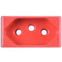 Módulo Tomada 2P+T 20 Ampères 250 Volts Vermelho - 57115039 - TRAMONTINA Módulo Tomada 2P+T 20 Ampères 250 Volts Vermelho - 57115039 - TRAMONTINA