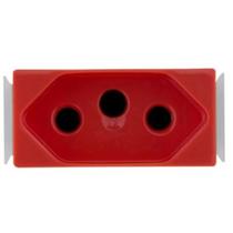 Modulo Tomada 2P+T 20A 250 V Vermelho ARIA TRAMONTINA