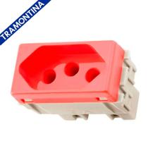 Modulo Tomada 2P+T 20A 250 V Vermelho TRAMONTINA