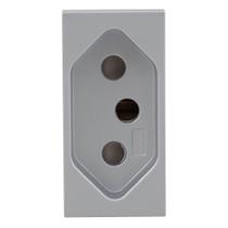 Modulo Tomada 2P+T 20A 250V Alumínio Orion Schneider Modulo Tomada 2P+T 20A 250V Alumínio Orion Schneider