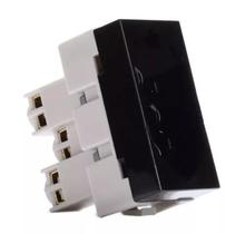 Módulo Tomada 2P+T 20A 250V Clean Margirius Preto Fosco Ebony