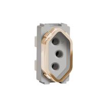 Modulo Tomada 2p + T 20a 250v Dourado Novara Ac-1500/165
